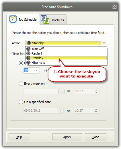 Choose the Task You Want to Execute Choose the Task You Want to Execute